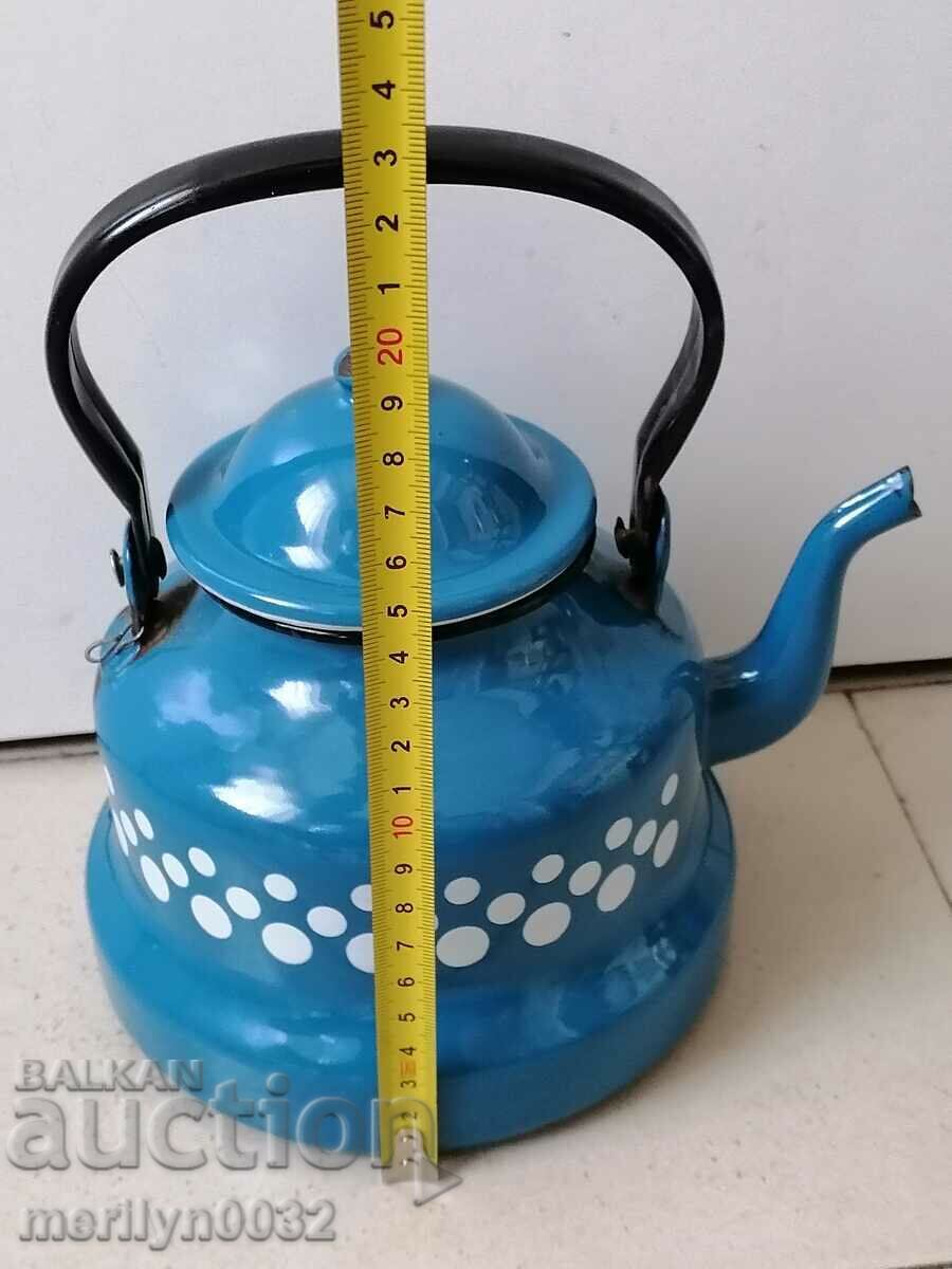 Enameled teapot from the saucepan with enamel coffee pot - 6 Enameled teapot from the saucepan with enamel coffee pot - 6