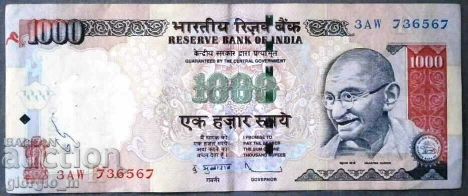 India 1000 Rupees 2009
