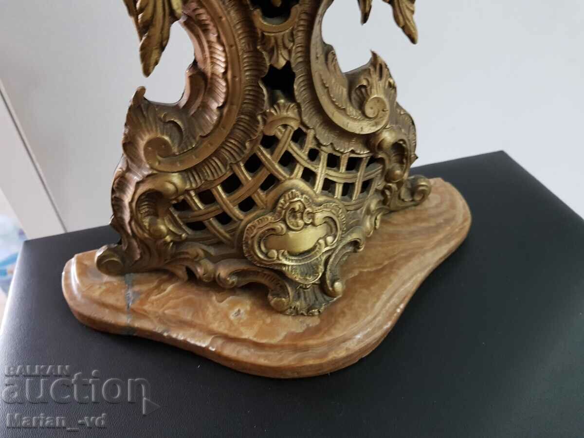 Auction Massive bronze mechanical French watch Auction Massive bronze mechanical French watch