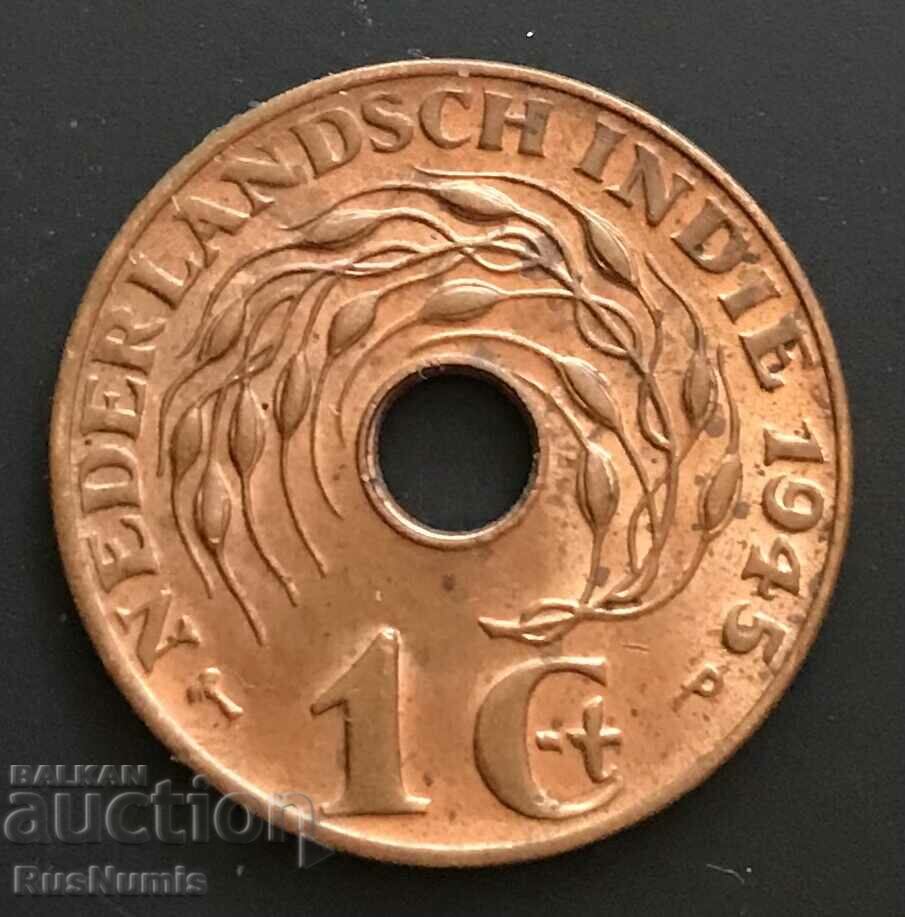 Netherlands East India.1 cent 1945 UNC.