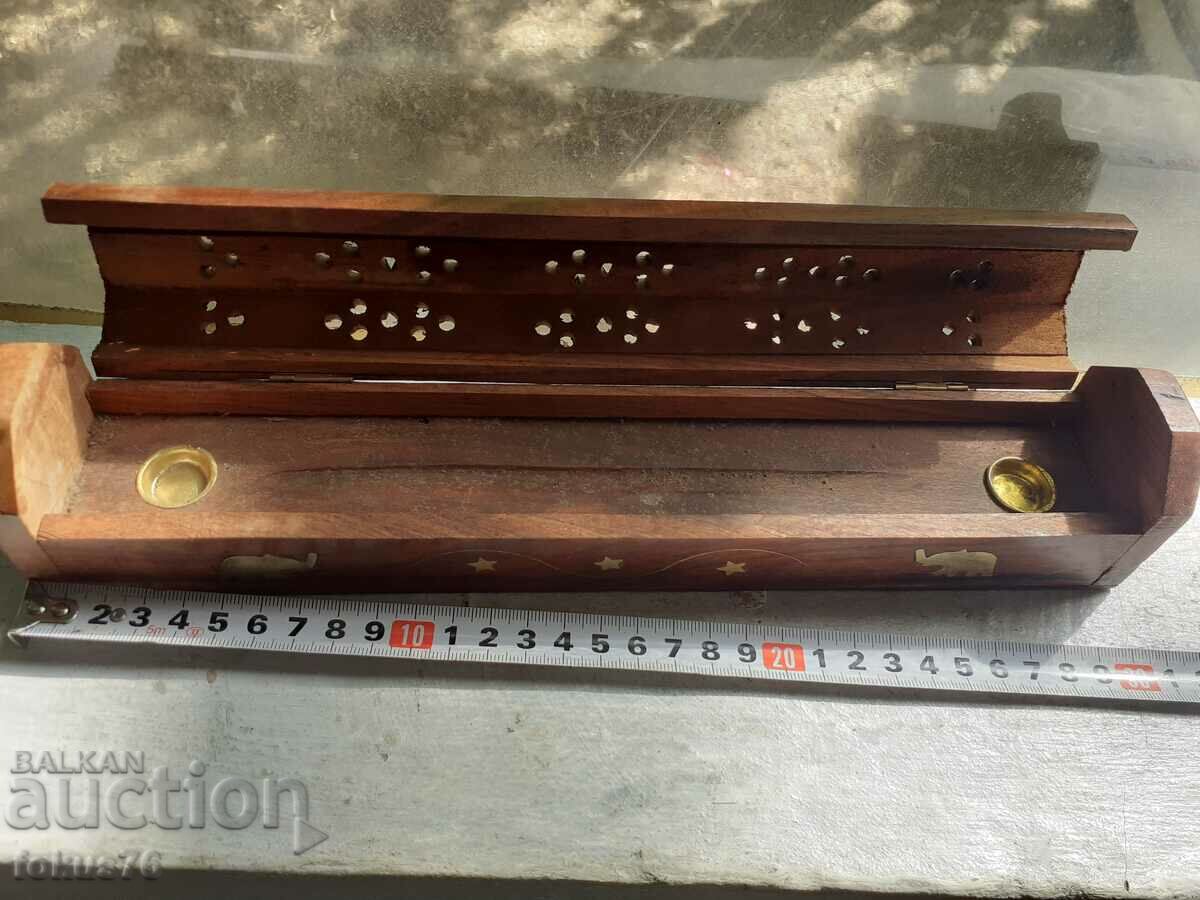 Old wooden box with brass - fragrance - 5 Old wooden box with brass - fragrance - 5