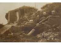 SOLDIERS DAMADJANA WAR BALKAN FIRST HUT COTTAGE PHOTO