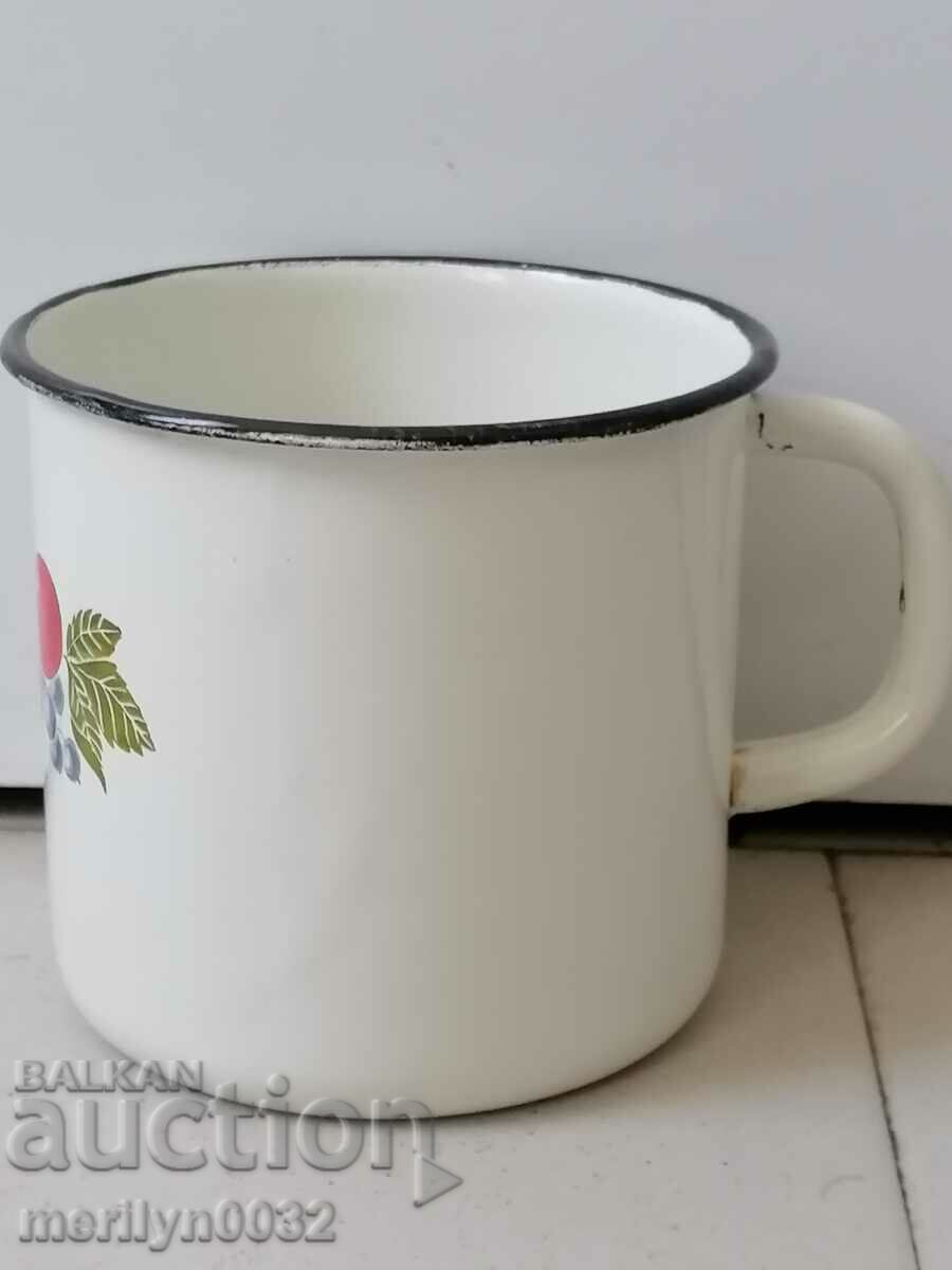 Auction Old enameled social jug enameled food container PRC Auction Old enameled social jug enameled food container PRC