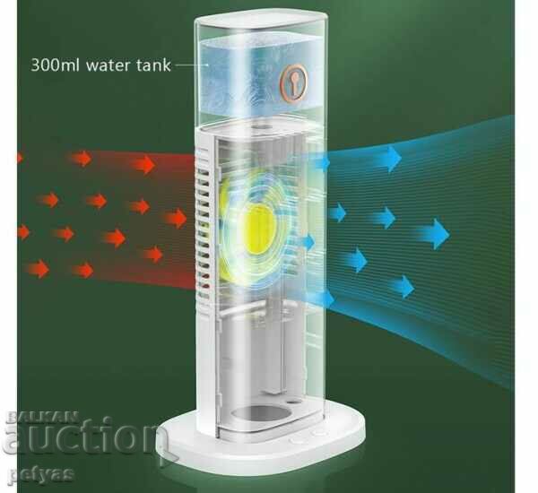 Аукцион Настолен вентилатор D3 Air cooler 2в1, охлаждане с вода Аукцион Настолен вентилатор D3 Air cooler 2в1, охлаждане с вода