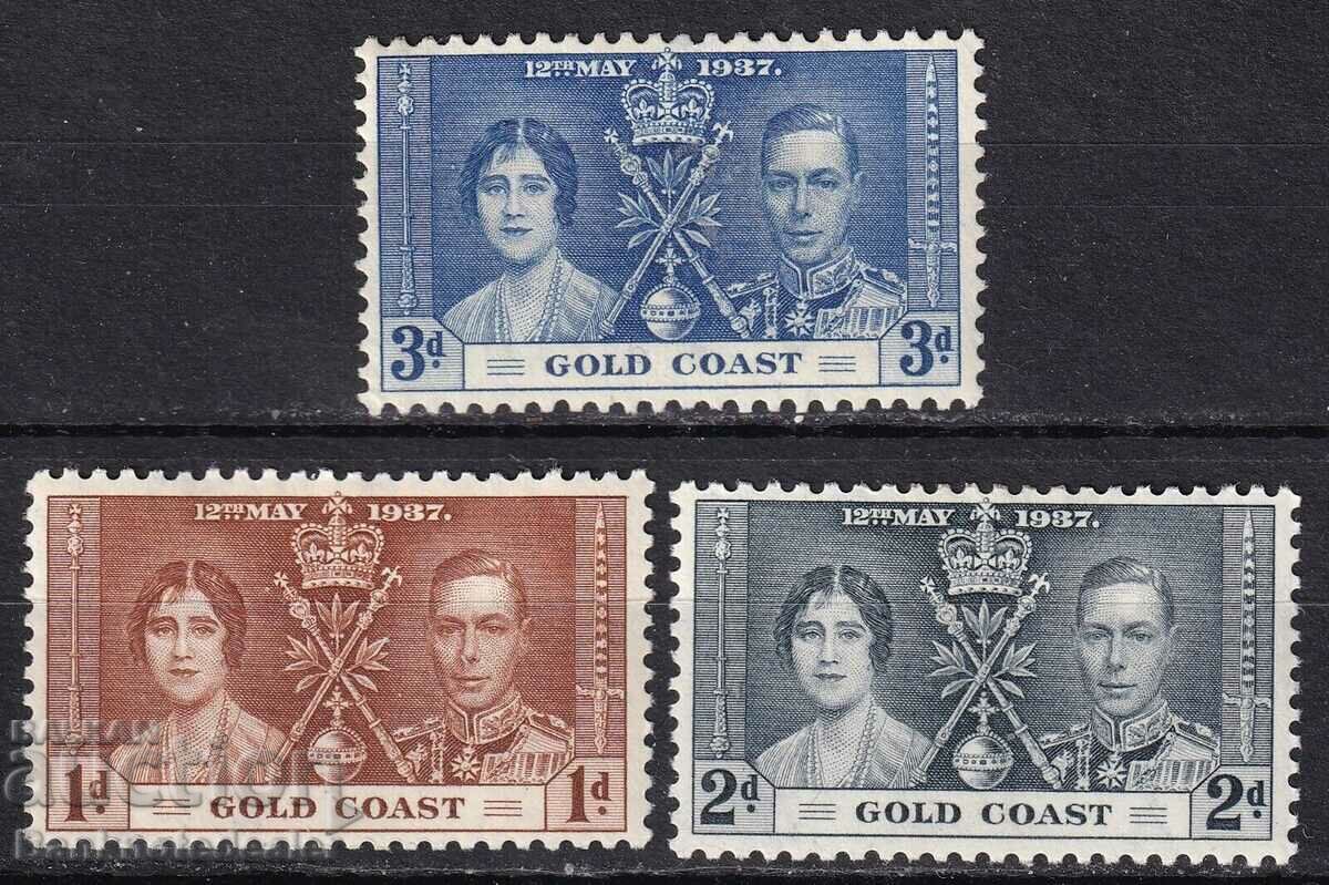 Gold Coast 1937 Coronation νομισματοκοπείο με μεντεσέδες