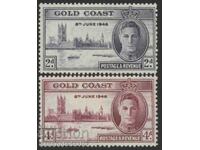 Gold Coast 1946 Victory set de 2 MH