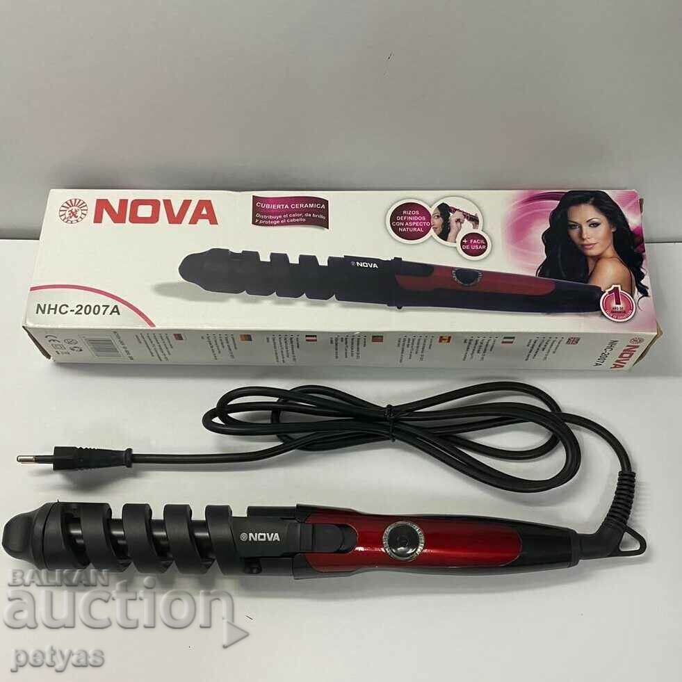 Ondulator de par Ceramic NOVA NHC-2007A cu preț 17.50 BGN | € 8.95 Ondulator de par Ceramic NOVA NHC-2007A cu preț 17.50 BGN | € 8.95