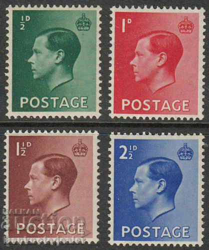 Great Britain England 1936 Edward VIII Stamps Set