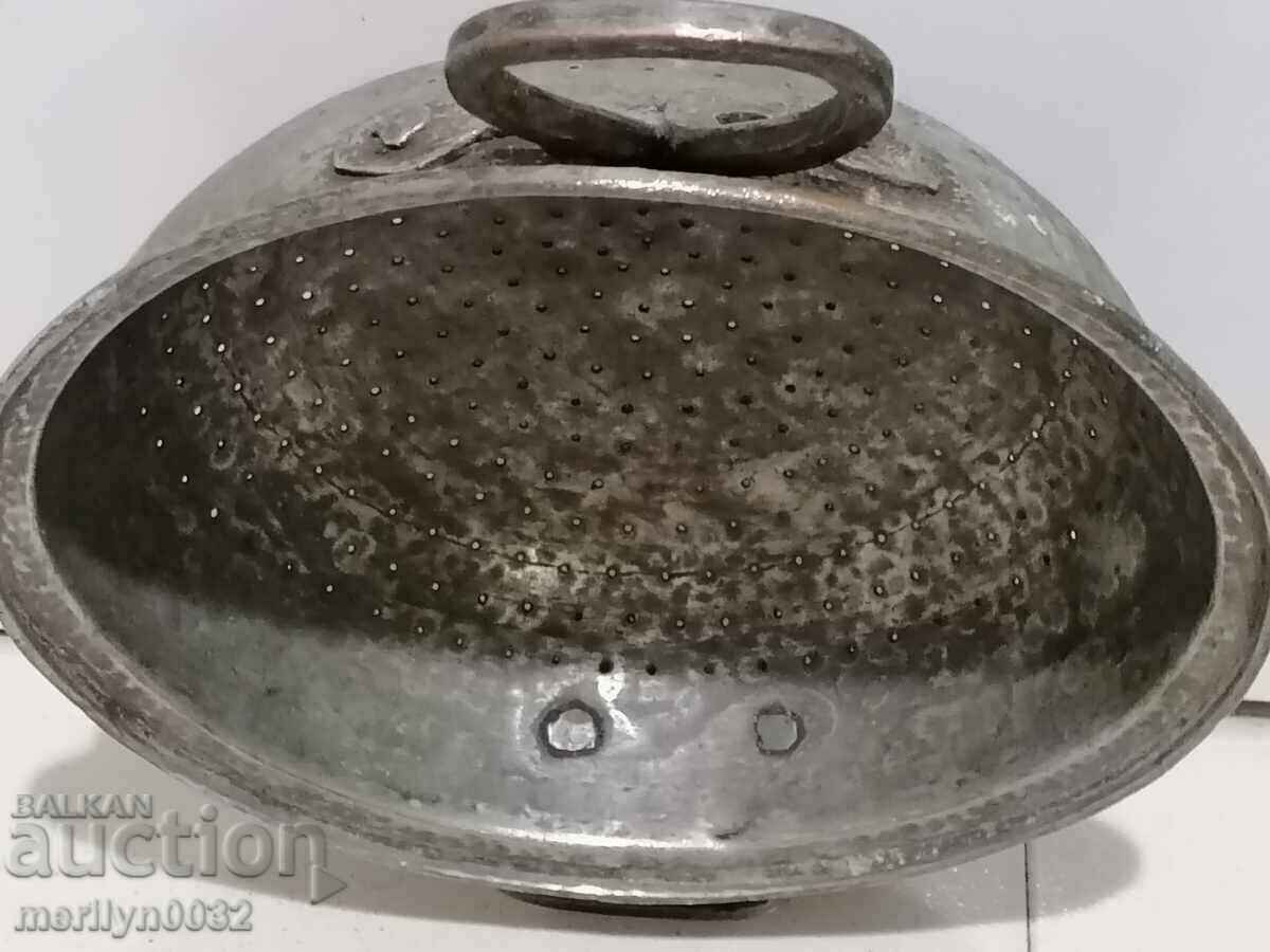 Delivery of Old copper colander copper pot, copper strainer cauldron cauldron cauldron Delivery of Old copper colander copper pot, copper strainer cauldron cauldron cauldron