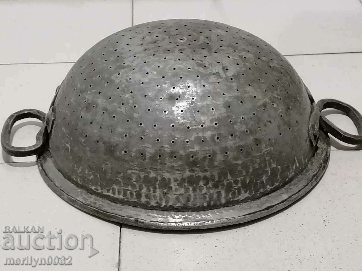 Old copper colander copper pot, copper strainer cauldron cauldron cauldron - 6 Old copper colander copper pot, copper strainer cauldron cauldron cauldron - 6