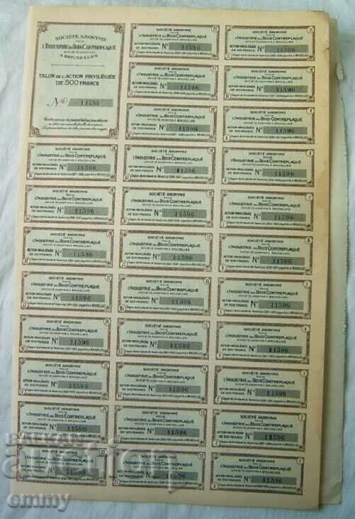 Delivery of Action Society for the Plywood Industry, Brussels, 1928 Delivery of Action Society for the Plywood Industry, Brussels, 1928