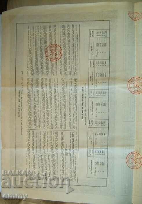 Action 80 francs of French shipyards, 1930 - 6 Action 80 francs of French shipyards, 1930 - 6