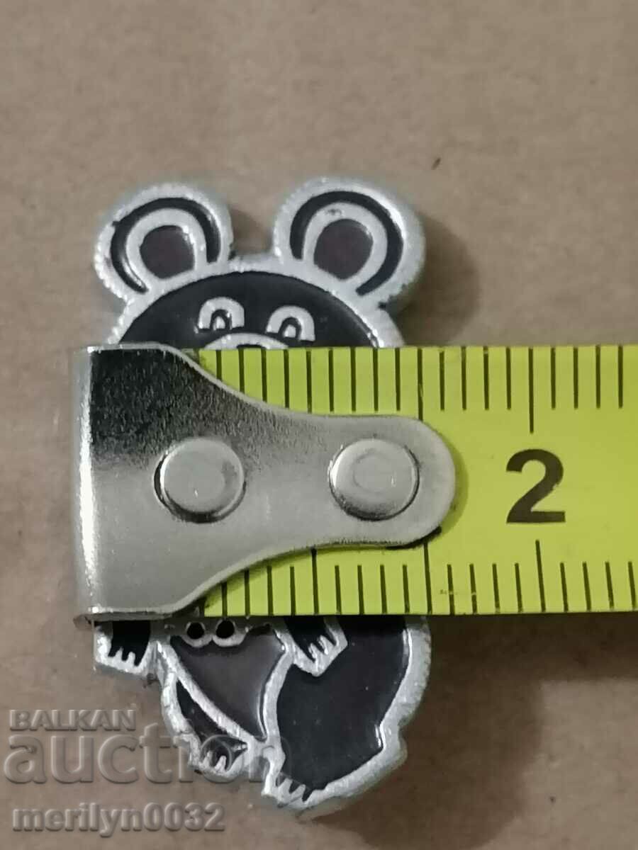 Auction Badge USSR Olympics 80 teddy bear Misha medal badge Auction Badge USSR Olympics 80 teddy bear Misha medal badge