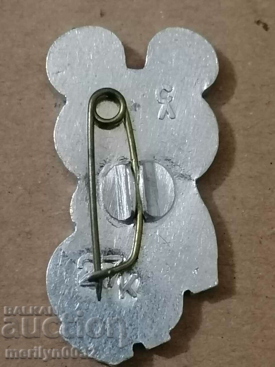 Delivery of Badge USSR Olympics 80 teddy bear Misha medal badge Delivery of Badge USSR Olympics 80 teddy bear Misha medal badge