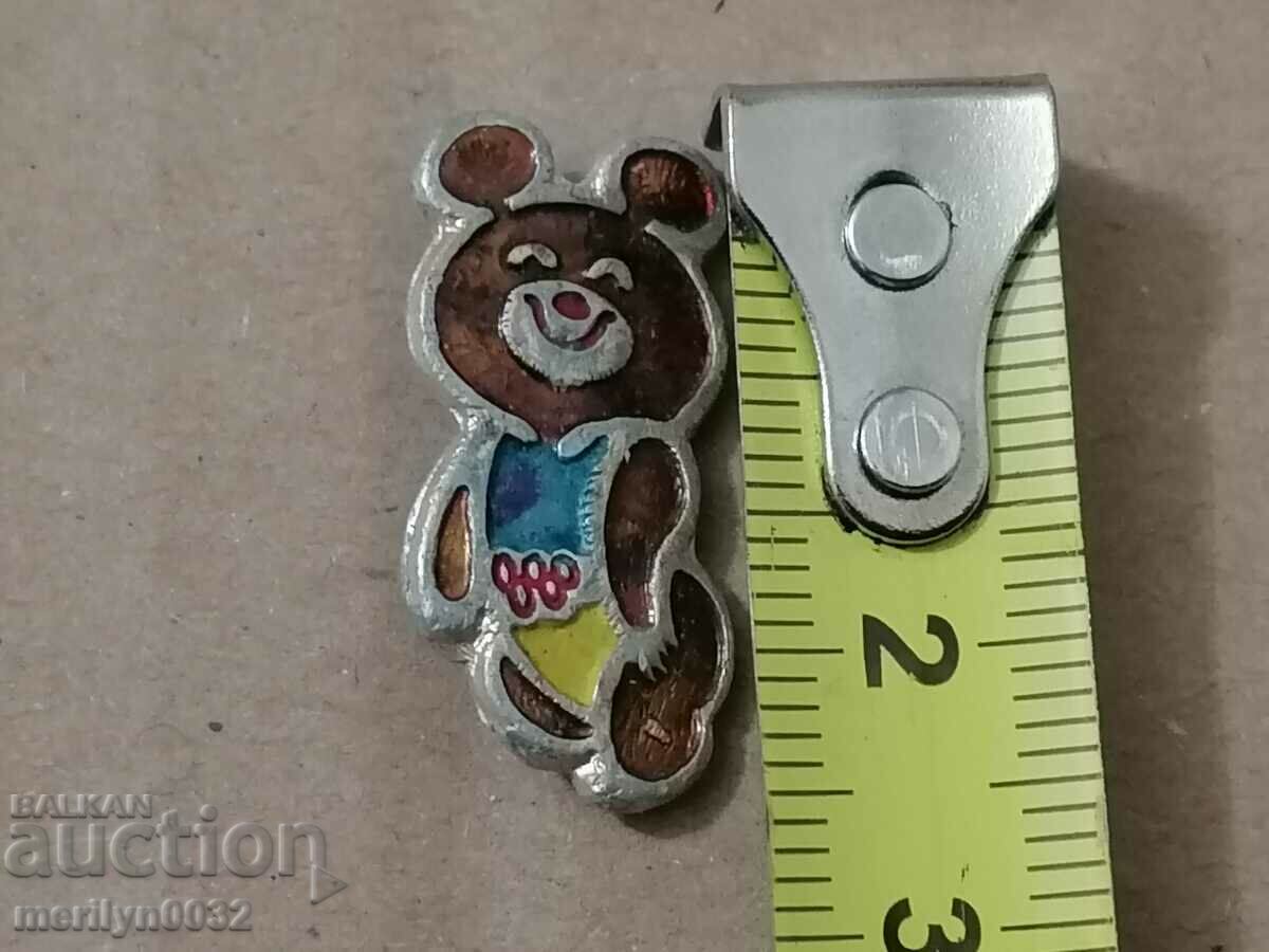 Badge USSR Olympics 80 teddy bear Misha medal badge with price 26.00 BGN | € 13.29 Badge USSR Olympics 80 teddy bear Misha medal badge with price 26.00 BGN | € 13.29