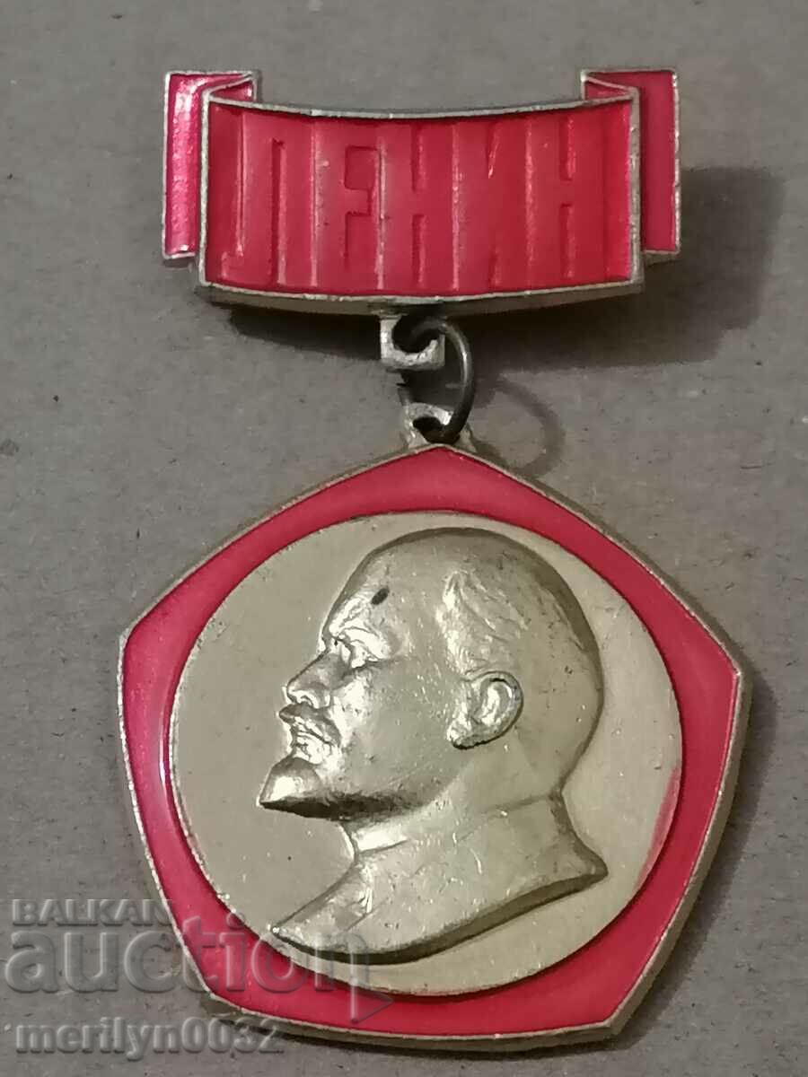 Insigna cu medalia Lenin URSS