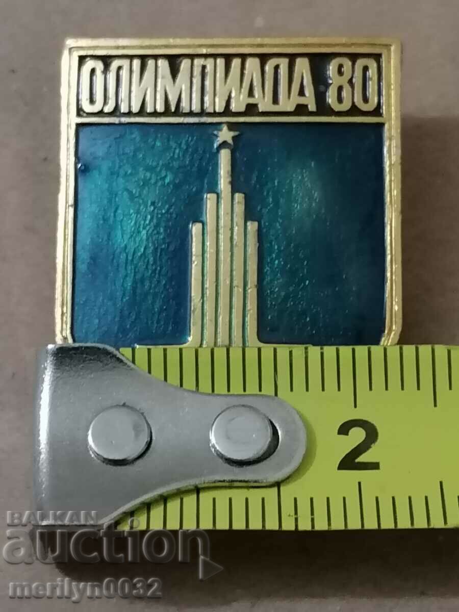 Auction Badge USSR Olympics 80 teddy bear Misha medal badge Auction Badge USSR Olympics 80 teddy bear Misha medal badge