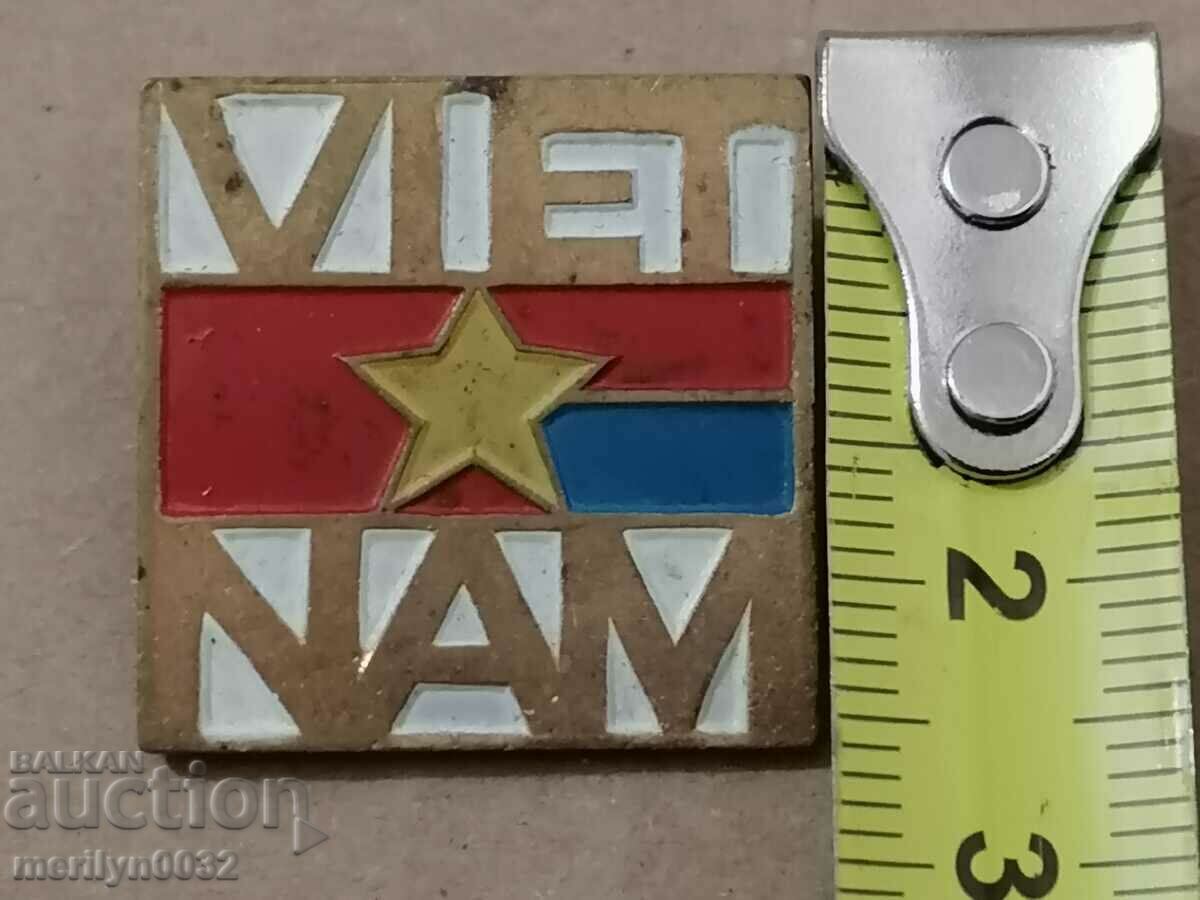 Δημοπρασία Σήμα μετάλλου DDR WIETNAM σε πλάκα