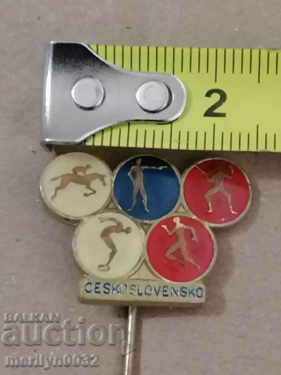 Παράδοση Σήμα μεταλλίου Τσεχοσλοβακίας με θώρακα