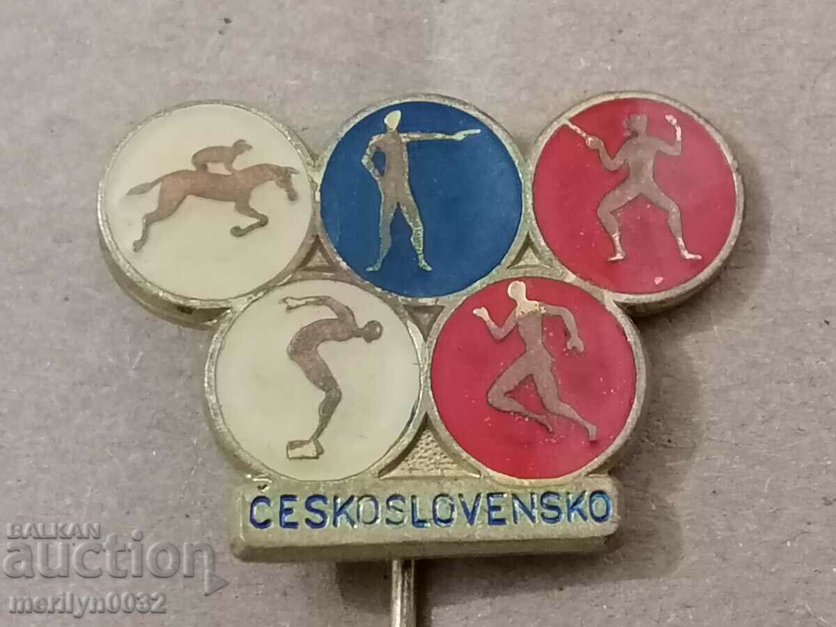 Σήμα μεταλλίου Τσεχοσλοβακίας με θώρακα - 6