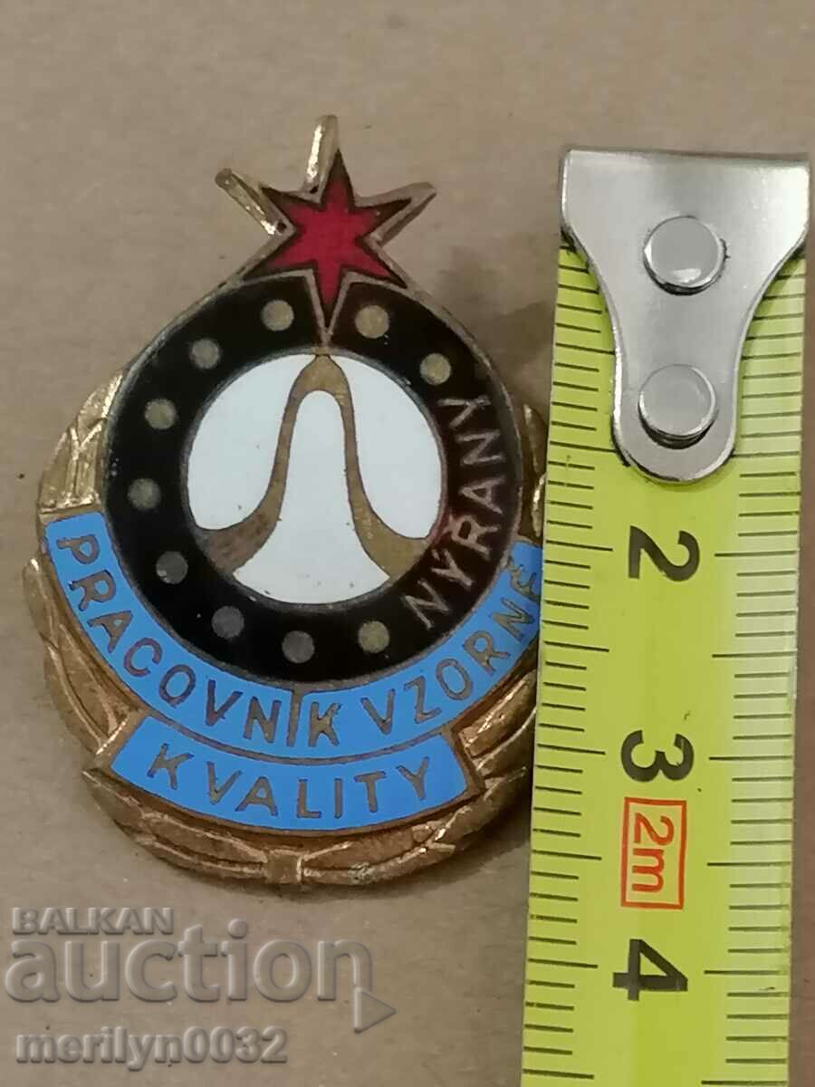 Breastplate Czechoslovak medal badge with price 49.00 BGN | € 25.05 Breastplate Czechoslovak medal badge with price 49.00 BGN | € 25.05