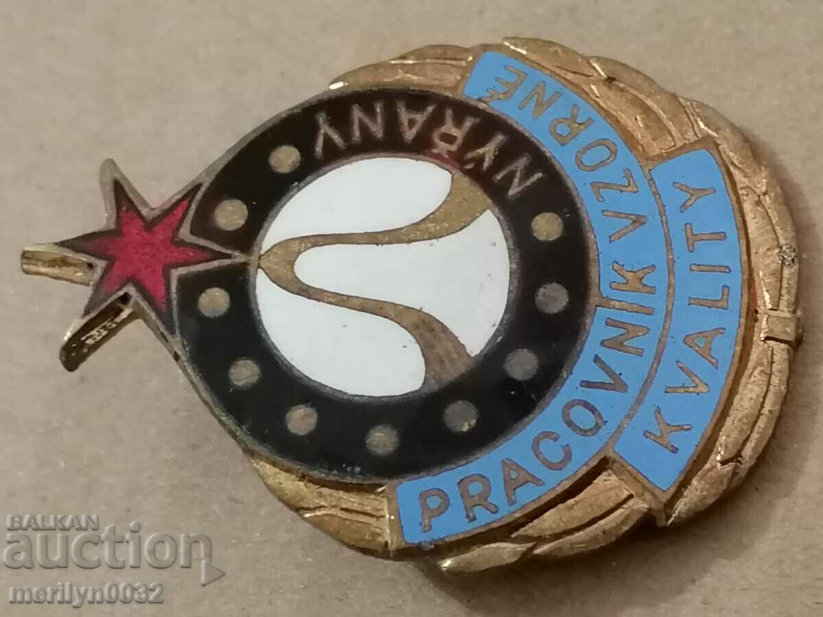 Breastplate Czechoslovak medal badge - 5 Breastplate Czechoslovak medal badge - 5
