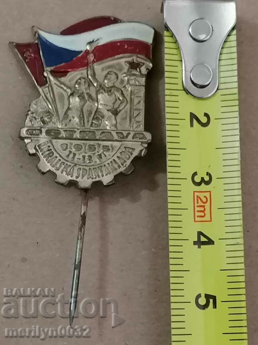 Auction Breastplate Czechoslovak medal badge Auction Breastplate Czechoslovak medal badge