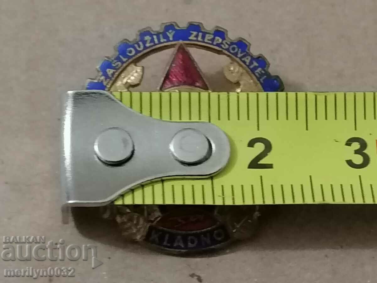 Enamel badge Czechoslovakia medal badge with price 45.00 BGN | € 23.01