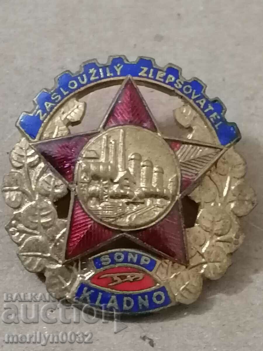 Delivery of Enamel badge Czechoslovakia medal badge