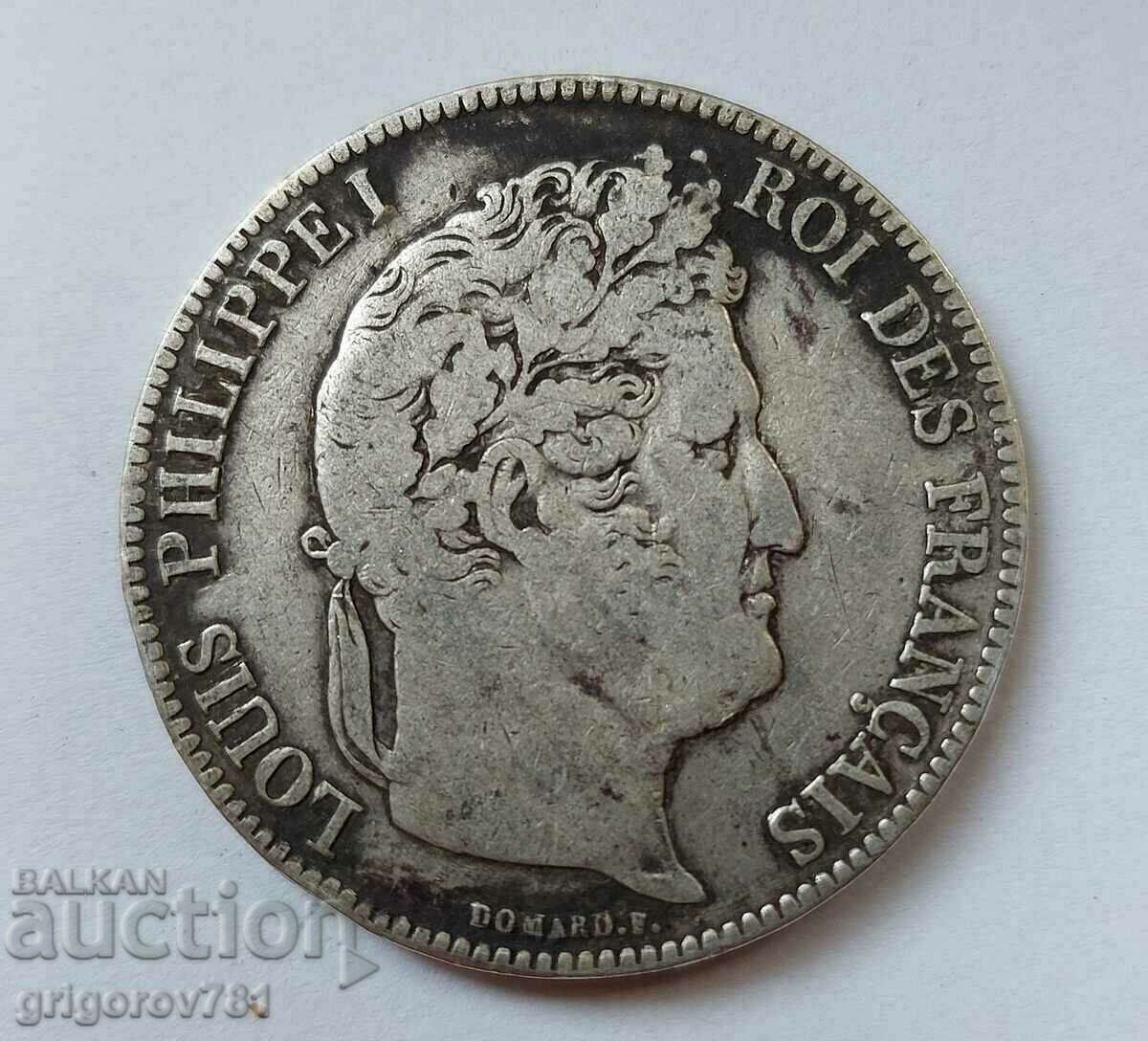 Ασημένιο 5 φράγκα Γαλλία 1836 W - ασημένιο νόμισμα # 27 με τιμή € 34.26 | 67.01 BGN