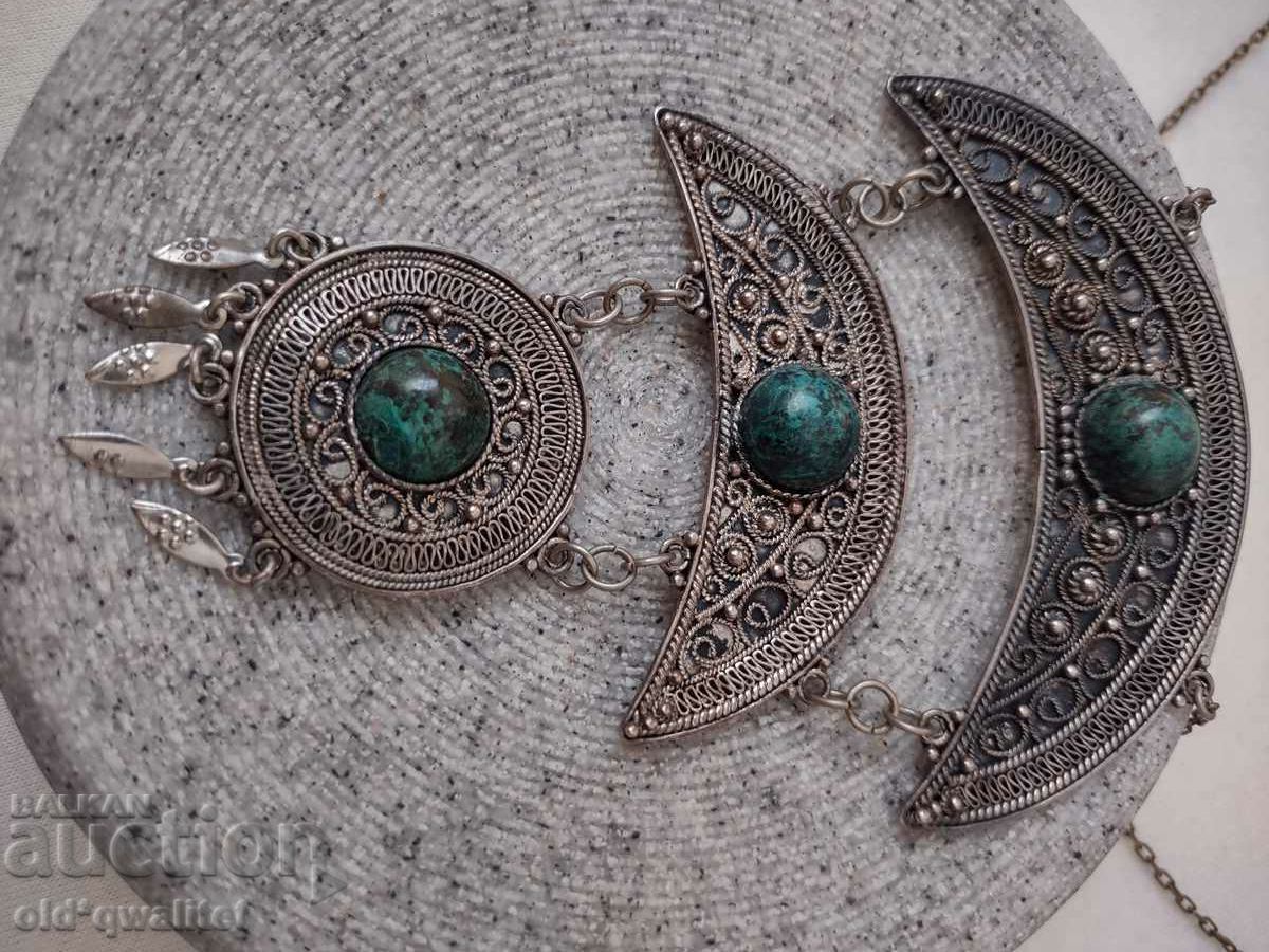 Auction Gorgeous NECKLACE, silver 935, Israel, Eilat Auction Gorgeous NECKLACE, silver 935, Israel, Eilat