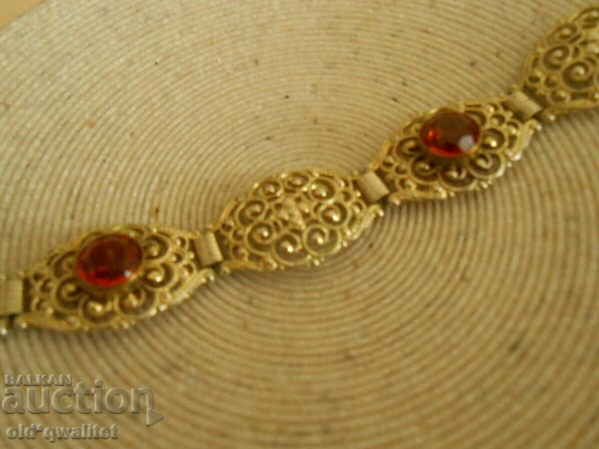 Attractive silver BRACELET, Silver with gilding with price 257.00 BGN | € 131.40