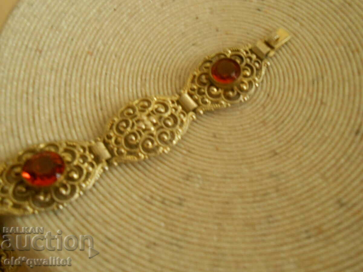 Auction  Attractive silver BRACELET, Silver with gilding