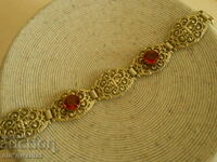 Attractive silver BRACELET, Silver with gilding