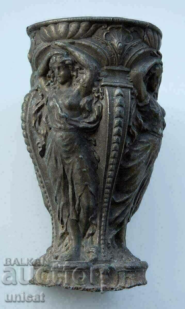 Antichitati, vaza antica, sculptura, cu figuri ale Afroditei