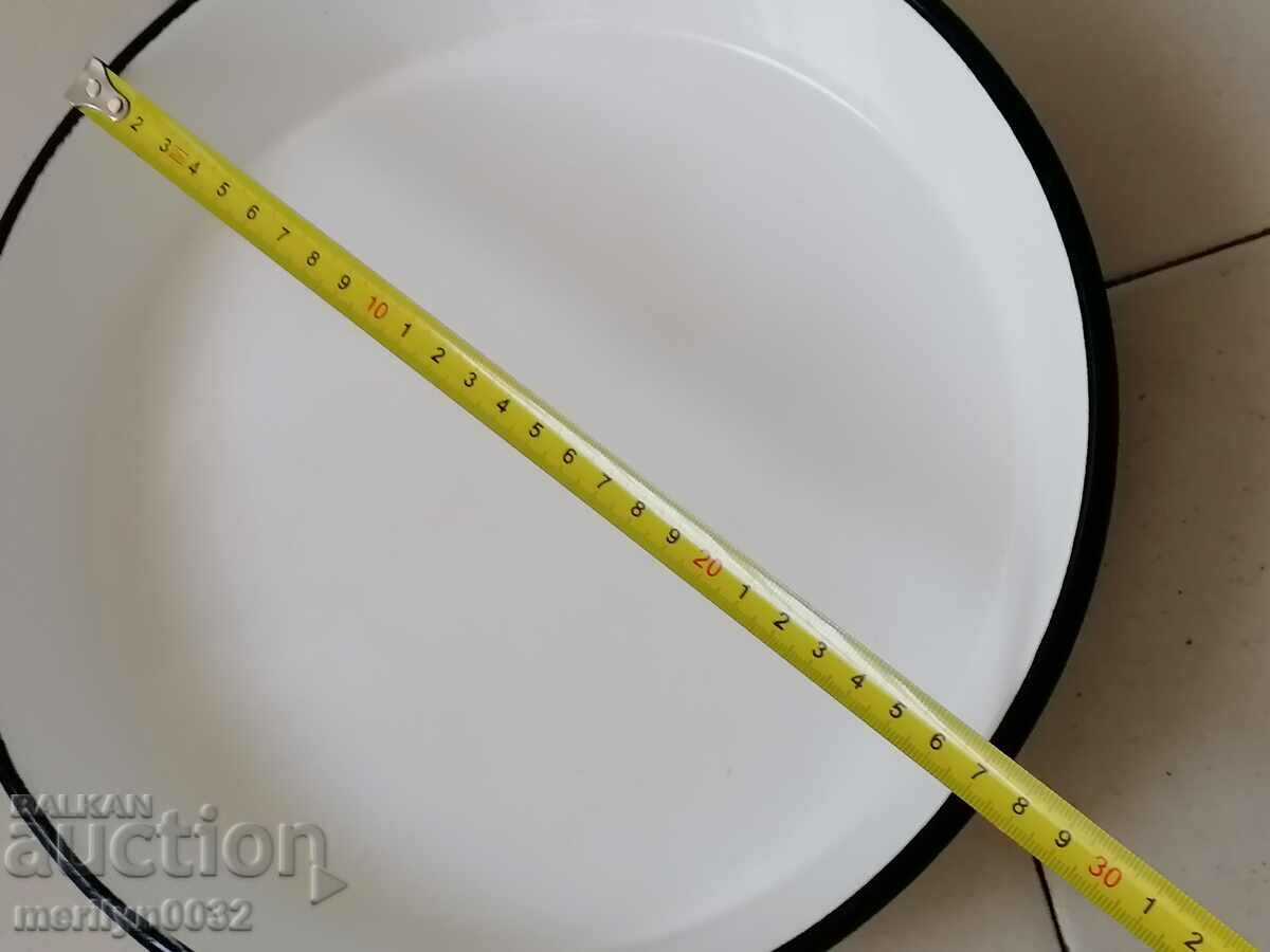 Old enameled dish, 1966 enamel frying pan - 5 Old enameled dish, 1966 enamel frying pan - 5