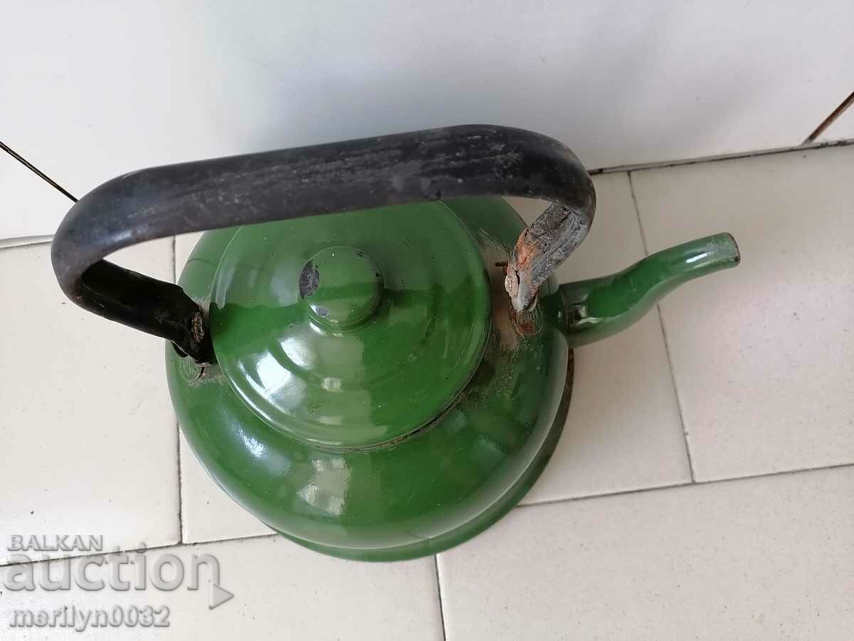 Enameled kettle with enamel with price 29.00 BGN | € 14.83 Enameled kettle with enamel with price 29.00 BGN | € 14.83
