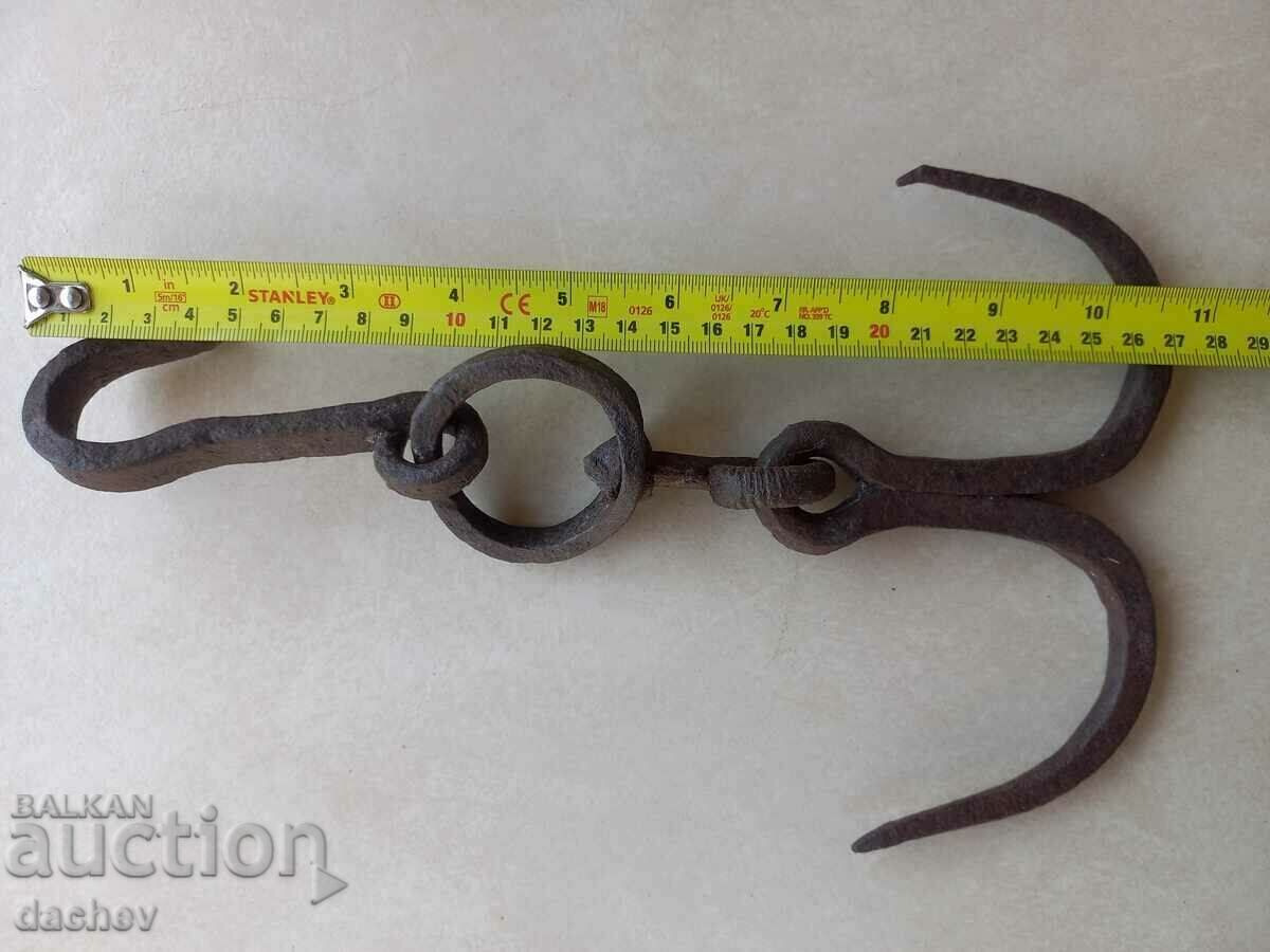 Old wrought butcher hook hooks hook drane wrought iron - 7 Old wrought butcher hook hooks hook drane wrought iron - 7