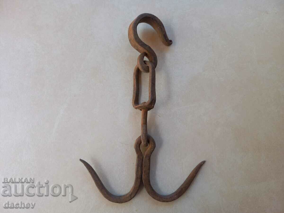 Old wrought butcher hook hooks hook drane wrought iron with price 30.00 BGN | € 15.34 Old wrought butcher hook hooks hook drane wrought iron with price 30.00 BGN | € 15.34