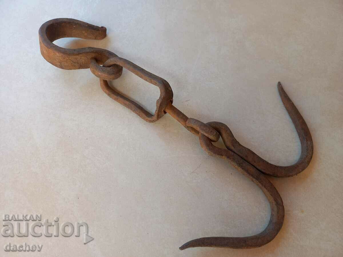 Auction Old wrought butcher hook hooks hook drane wrought iron Auction Old wrought butcher hook hooks hook drane wrought iron