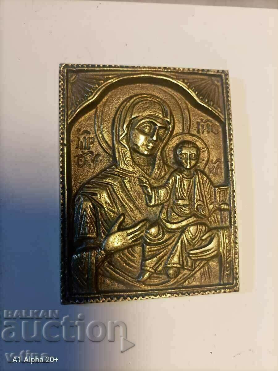 Παλιά ρωσική εικόνα της Μητέρας του Θεού και του Ιησού του συγγραφέα