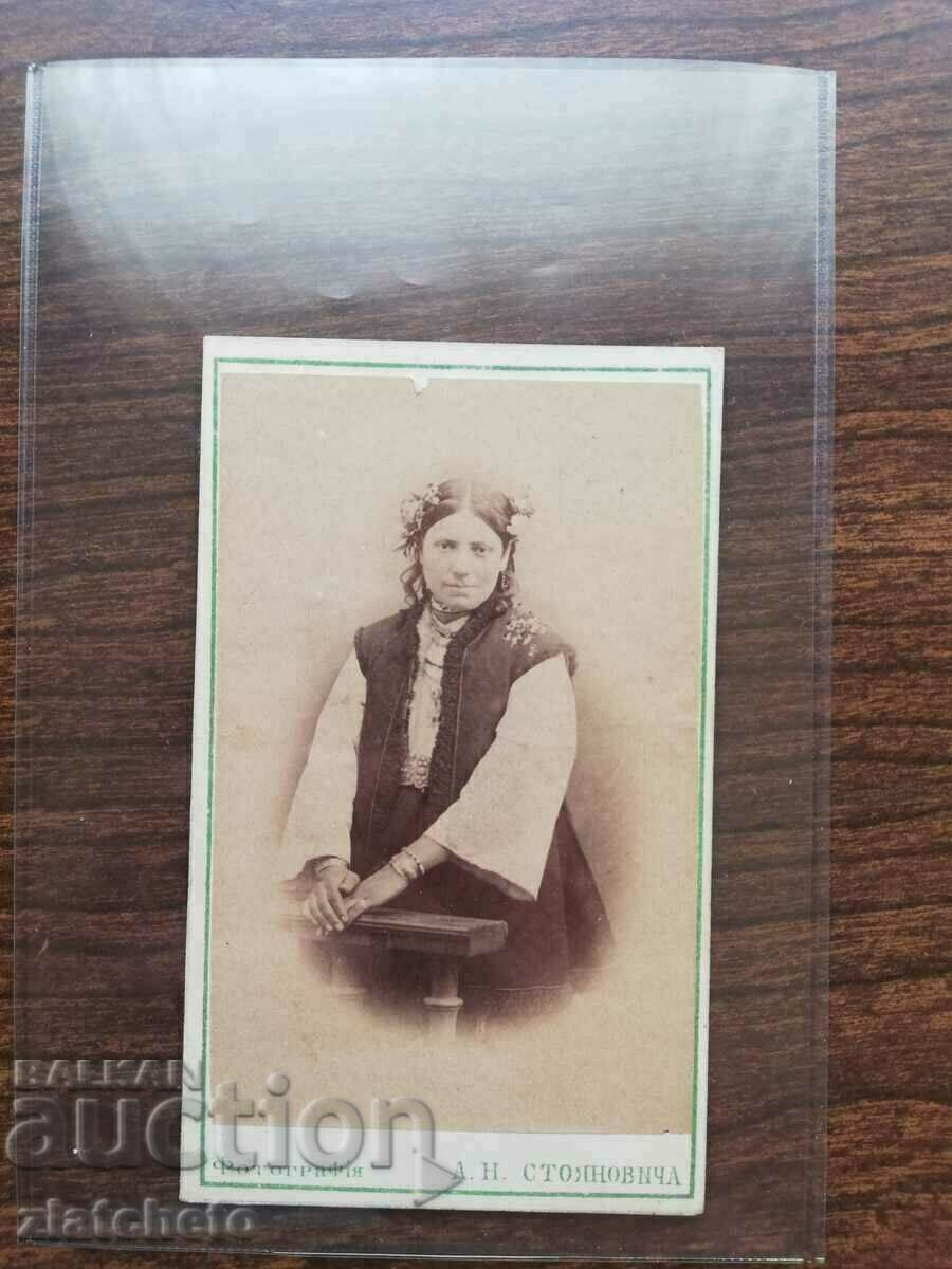 Стара снимка картон - ателие А.Н. Карастоянов с цена 200.00 лв. | € 102.26