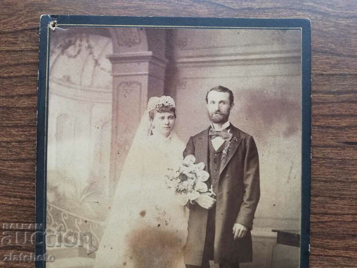 Delivery of Old cardboard photo - studio Serbia Rare Delivery of Old cardboard photo - studio Serbia Rare