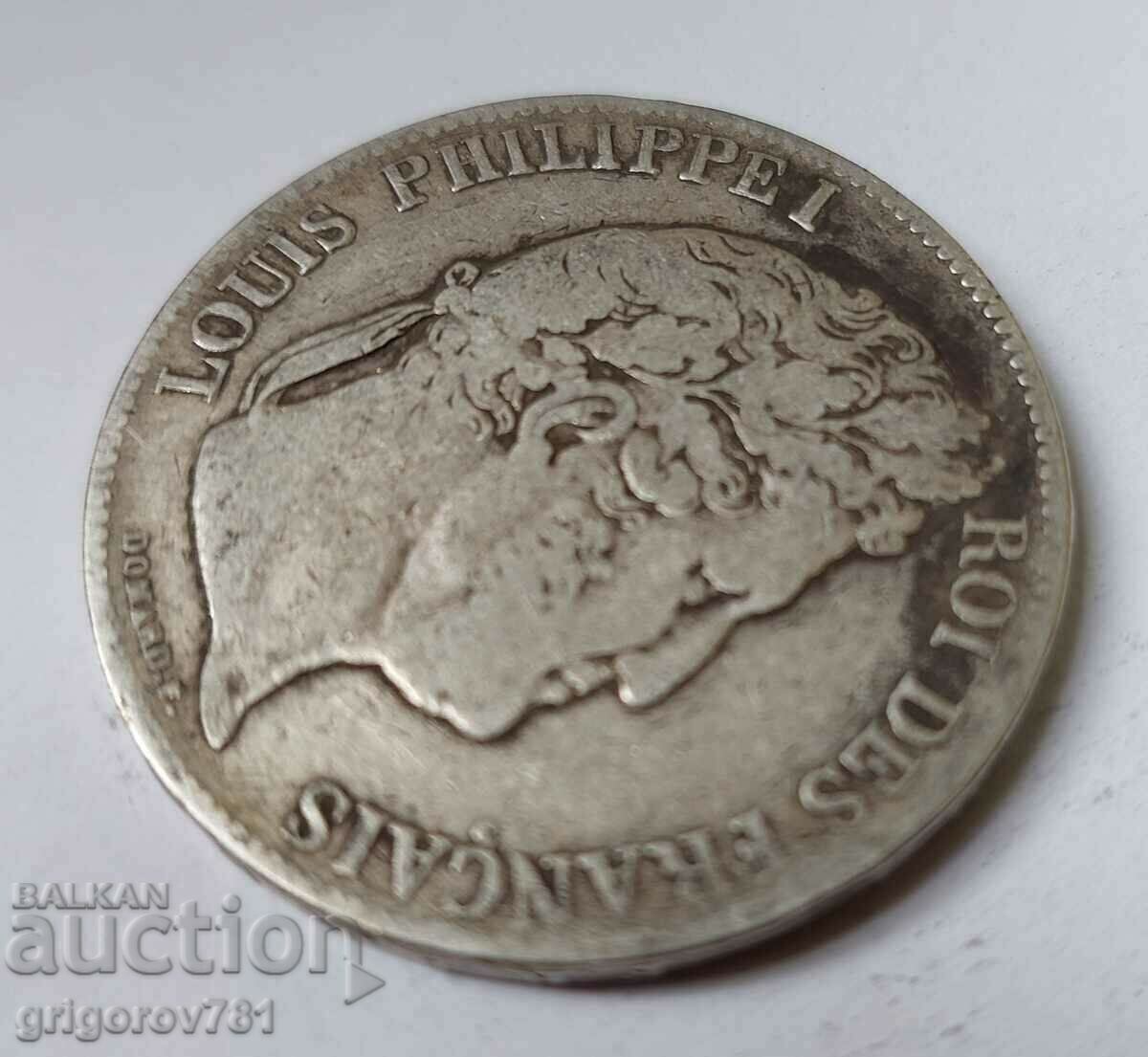 Ασημένιο 5 φράγκα Γαλλία 1836 BB - ασημένιο νόμισμα # 38 - 7 Ασημένιο 5 φράγκα Γαλλία 1836 BB - ασημένιο νόμισμα # 38 - 7