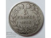 5 francs silver France 1836 BB - silver coin # 38
