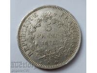 Ασημένιο 5 φράγκα Γαλλία 1873 Α - ασημένιο νόμισμα # 39