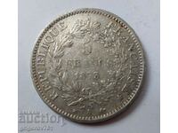 5 francs silver France 1873 A - silver coin # 41
