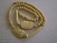 an old primitive bone necklace