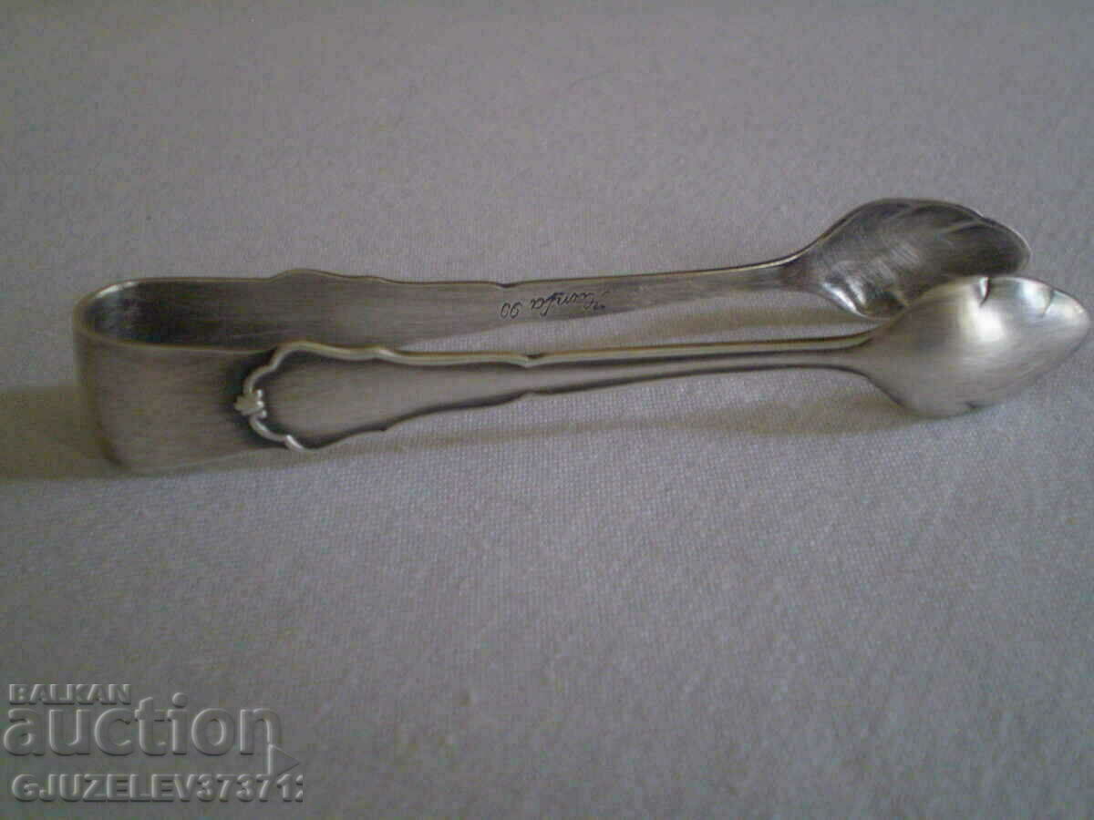 Old Clip for Sugar or Ice silver-plated 90 microns - 7 Old Clip for Sugar or Ice silver-plated 90 microns - 7