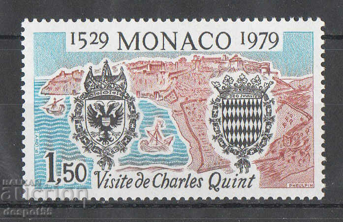 1979. Monaco. 450 years since the visit of Emperor Charles V.
